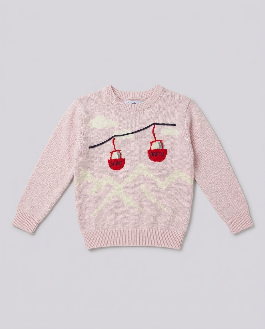 Maglione Saint Barth Kids Cable Clouds – fronte