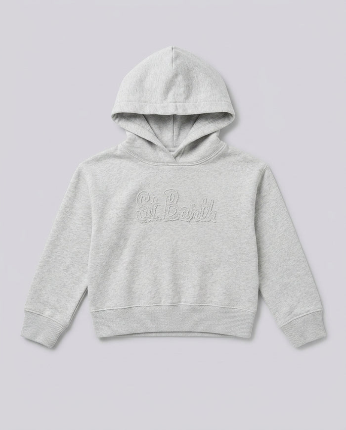 Felpa con Cappuccio Saint Barth Kids Lurex – fronte