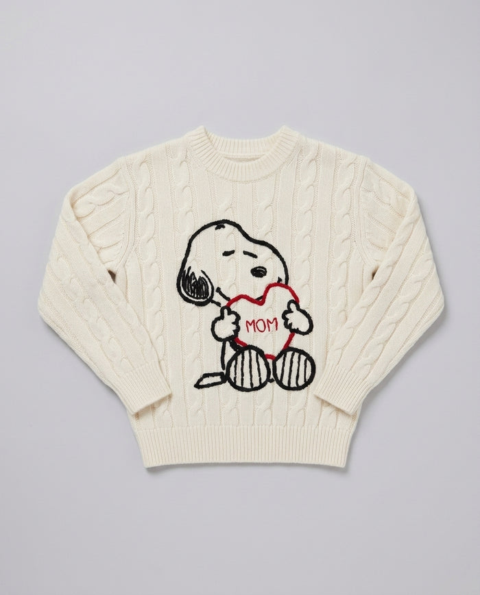 Maglione Saint Barth Kids Snoopy Outline – fronte