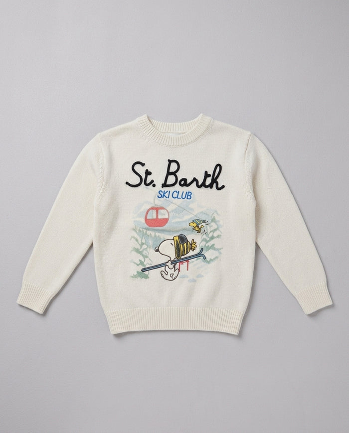 Maglione Saint Barth Kids Snoopy Ski Club – fronte