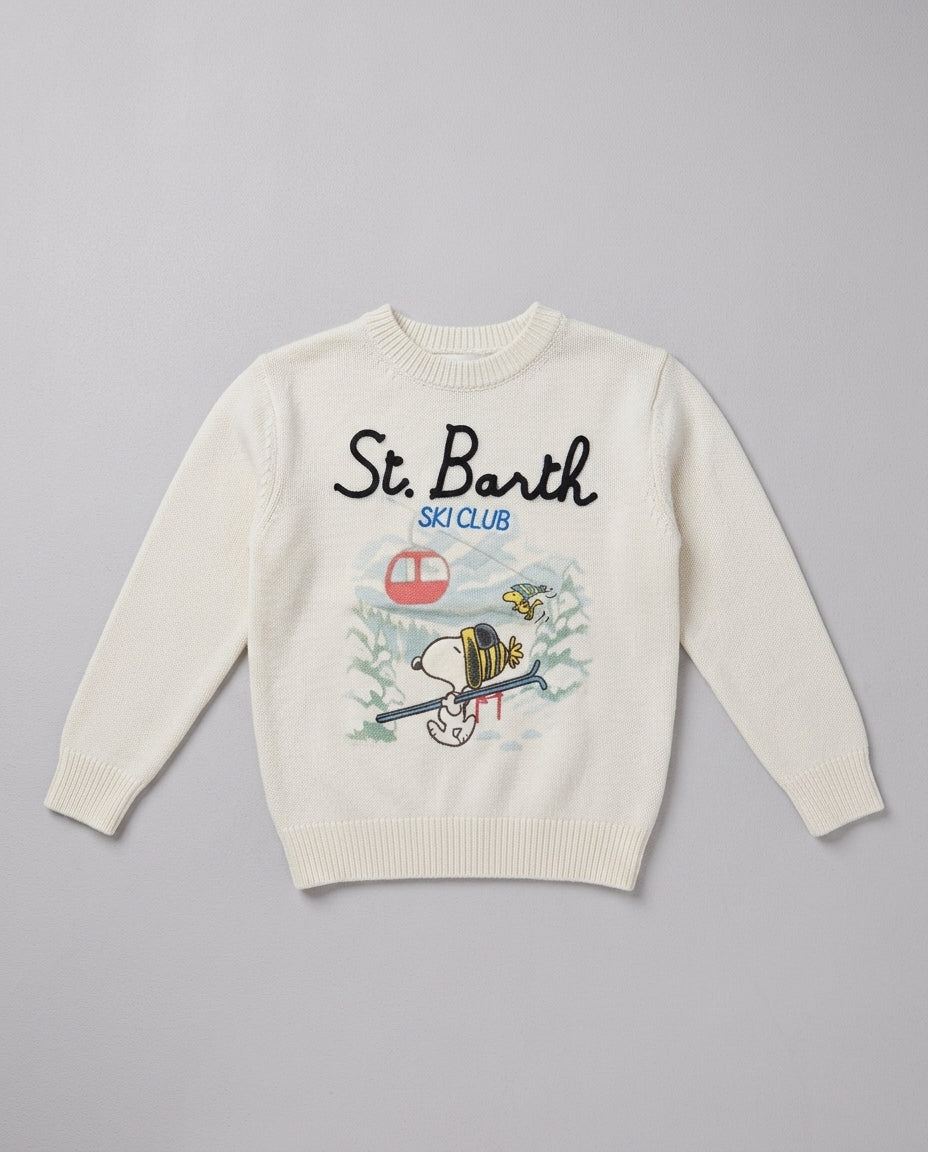 Maglione Saint Barth Kids Snoopy Ski Club – fronte