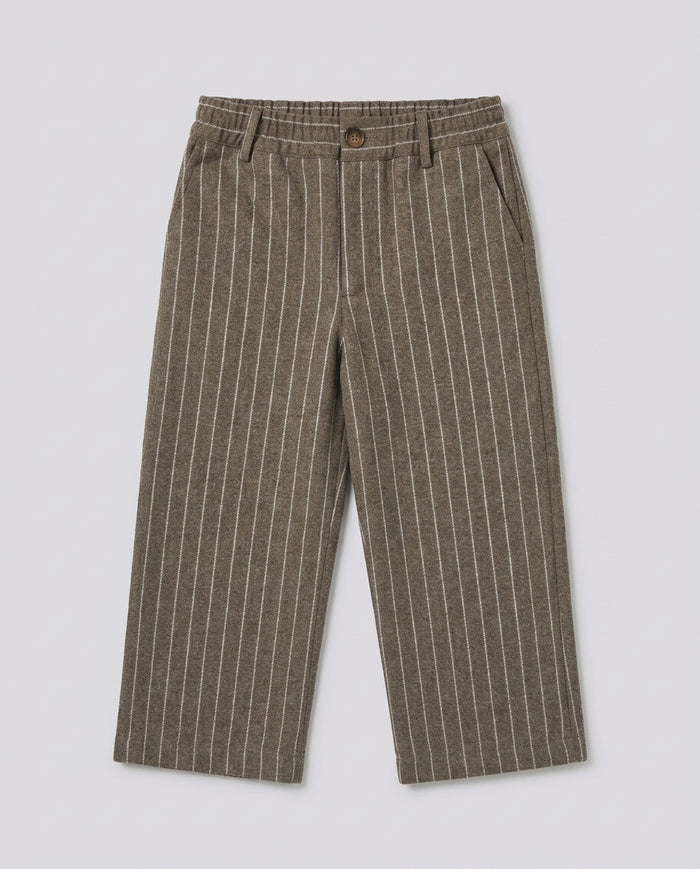 Pantaloni in Flanella Saint Barth Kids Gessato – fronte