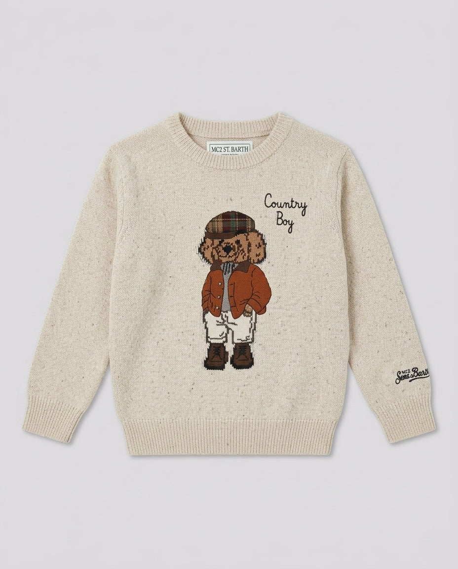Maglione Saint Barth Kids Country Poodle – fronte