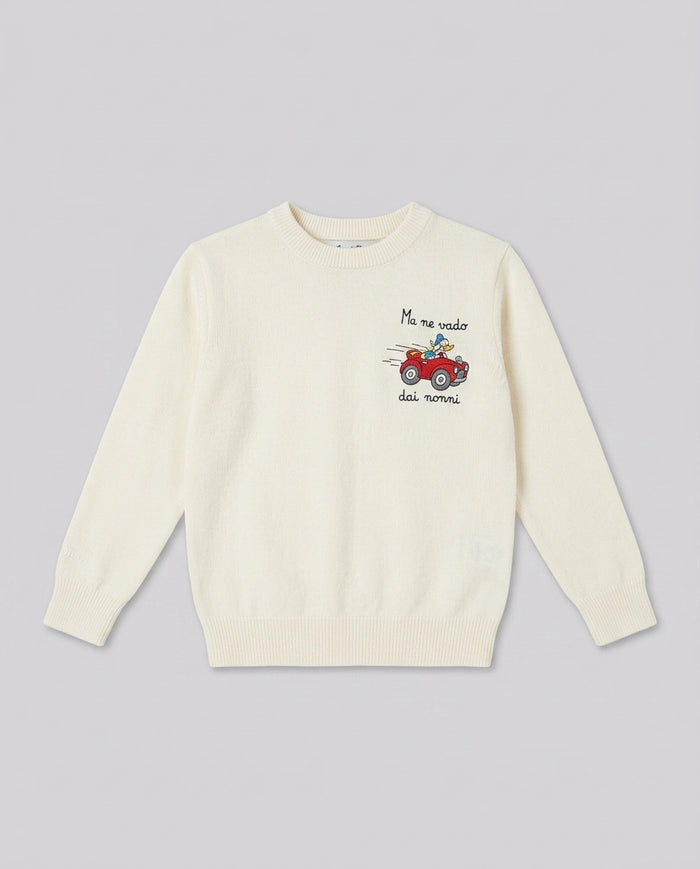 Maglione Saint Barth Kids Donald Vado dai Nonni – fronte