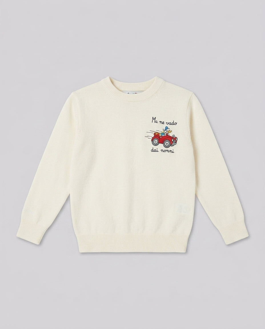 Maglione Saint Barth Kids Donald Vado dai Nonni – fronte