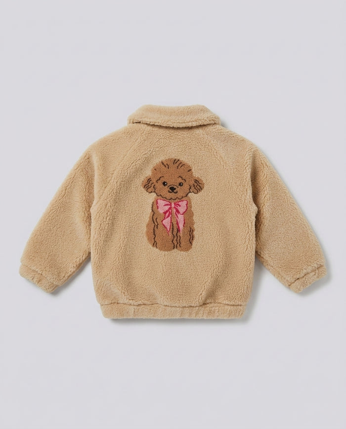 Giacca Teddy Saint Barth Kids Barboncino – fronte