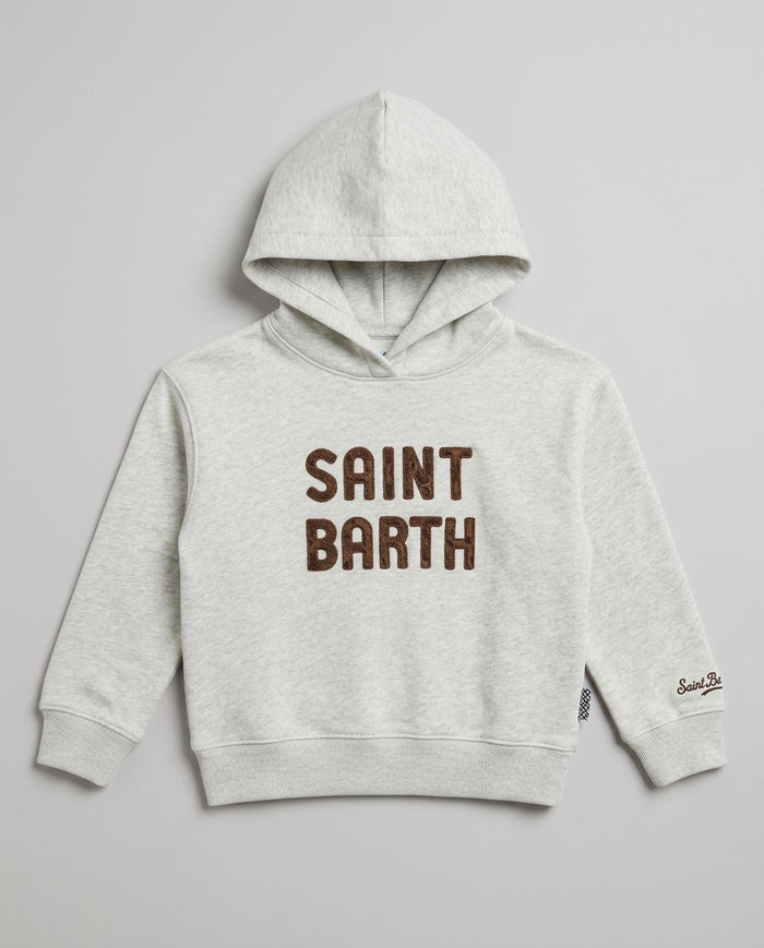 Felpa Saint Barth Kids Classic Leopardato – fronte
