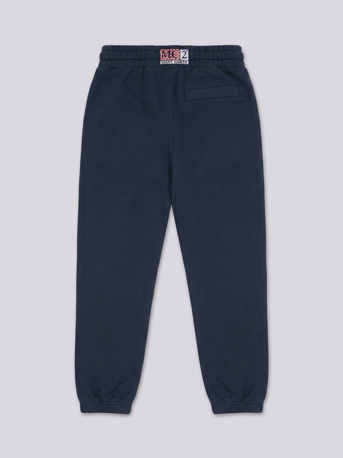 Pantaloni Saint Barth Kids Blu Navy – fronte