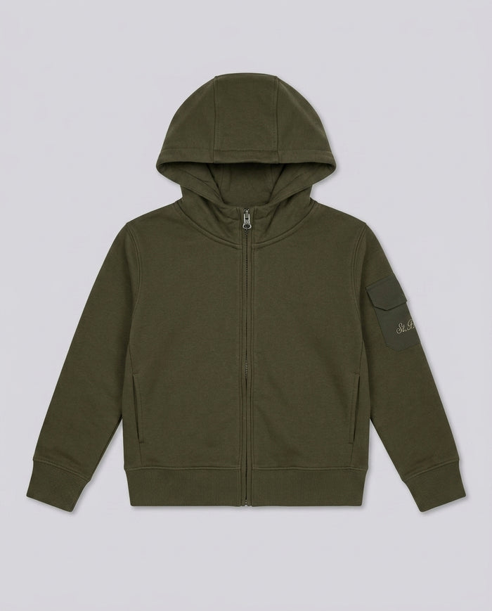 Maglione Saint Barth Kids Verde Kombu – fronte