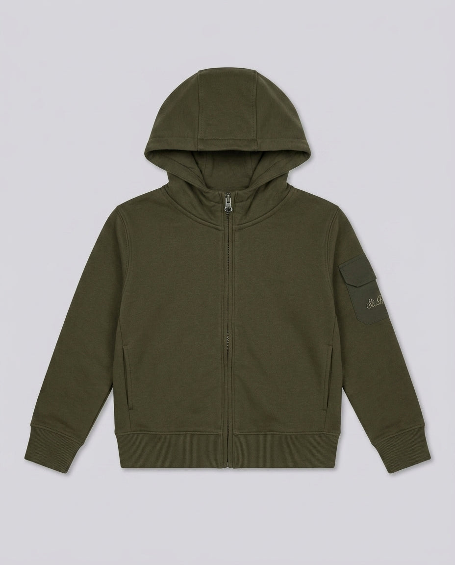 Maglione Saint Barth Kids Verde Kombu – fronte