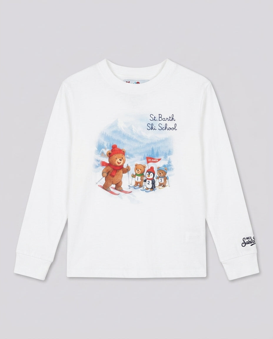 Maglia Manica Lunga Saint Barth Kids Ski School – fronte