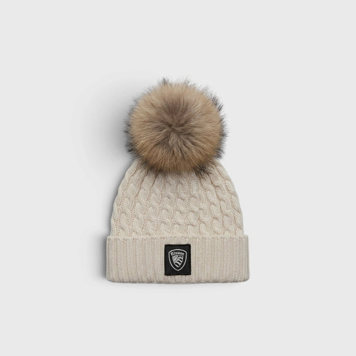 Blauer Panna con Pompon | Cappello Bambina Blauer