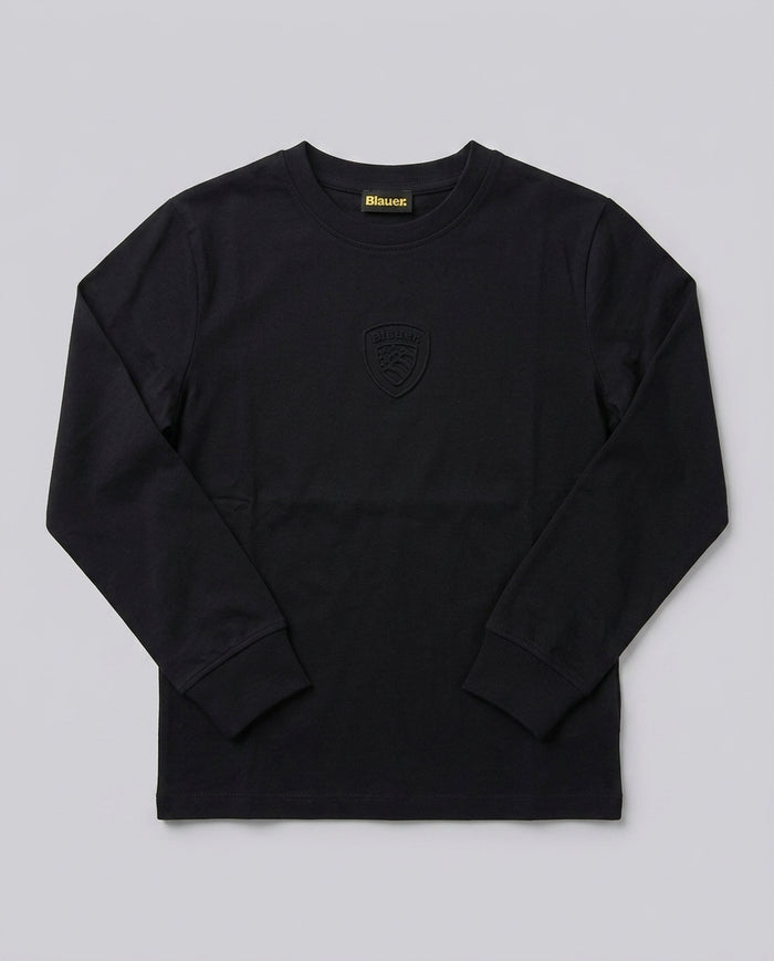 Felpa con Cappuccio Blauer Kids nera da bambino 8 anni – fronte