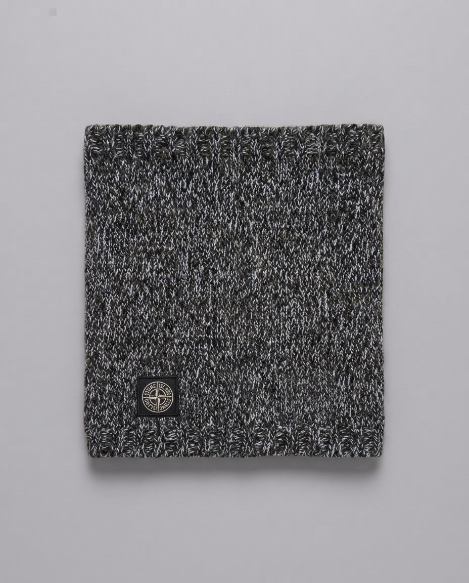 Scaldacollo Stone Island Kids blu mélange da bimbo – fronte