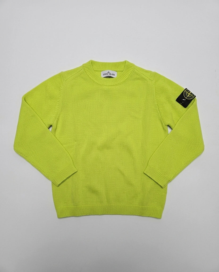 Maglione Stone Island Kids giallo limone da bambino 8 anni – fronte