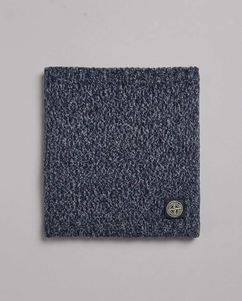 Scaldacollo Stone Island Kids blu e grigio da bimbo – fronte