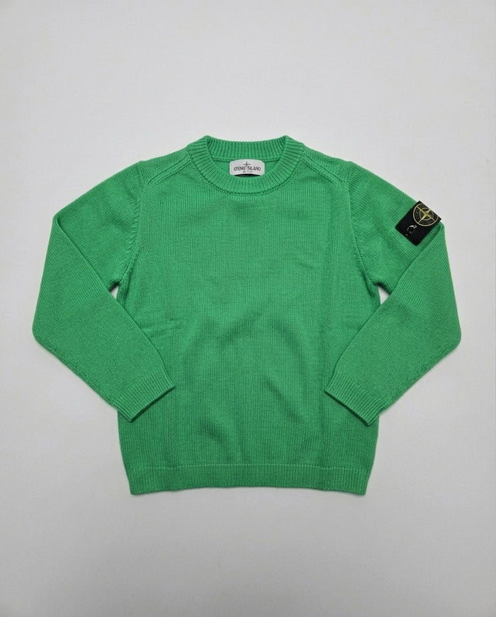 Maglione Stone Island Kids verde da ragazzino 12 anni – fronte