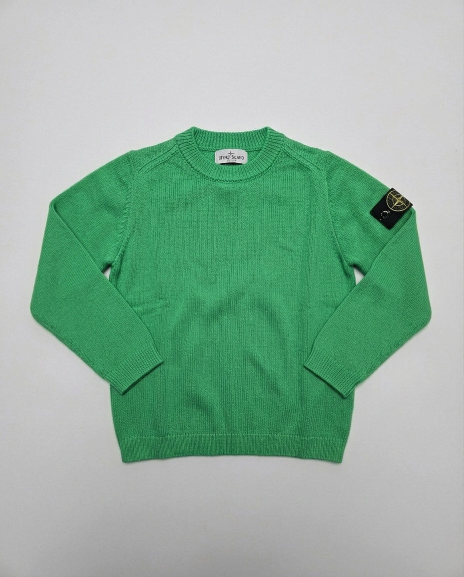 Maglione Stone Island Kids verde da ragazzino 12 anni – fronte