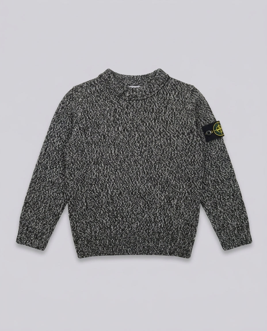 Maglione Stone Island Kids grigio mélange da bambino – fronte
