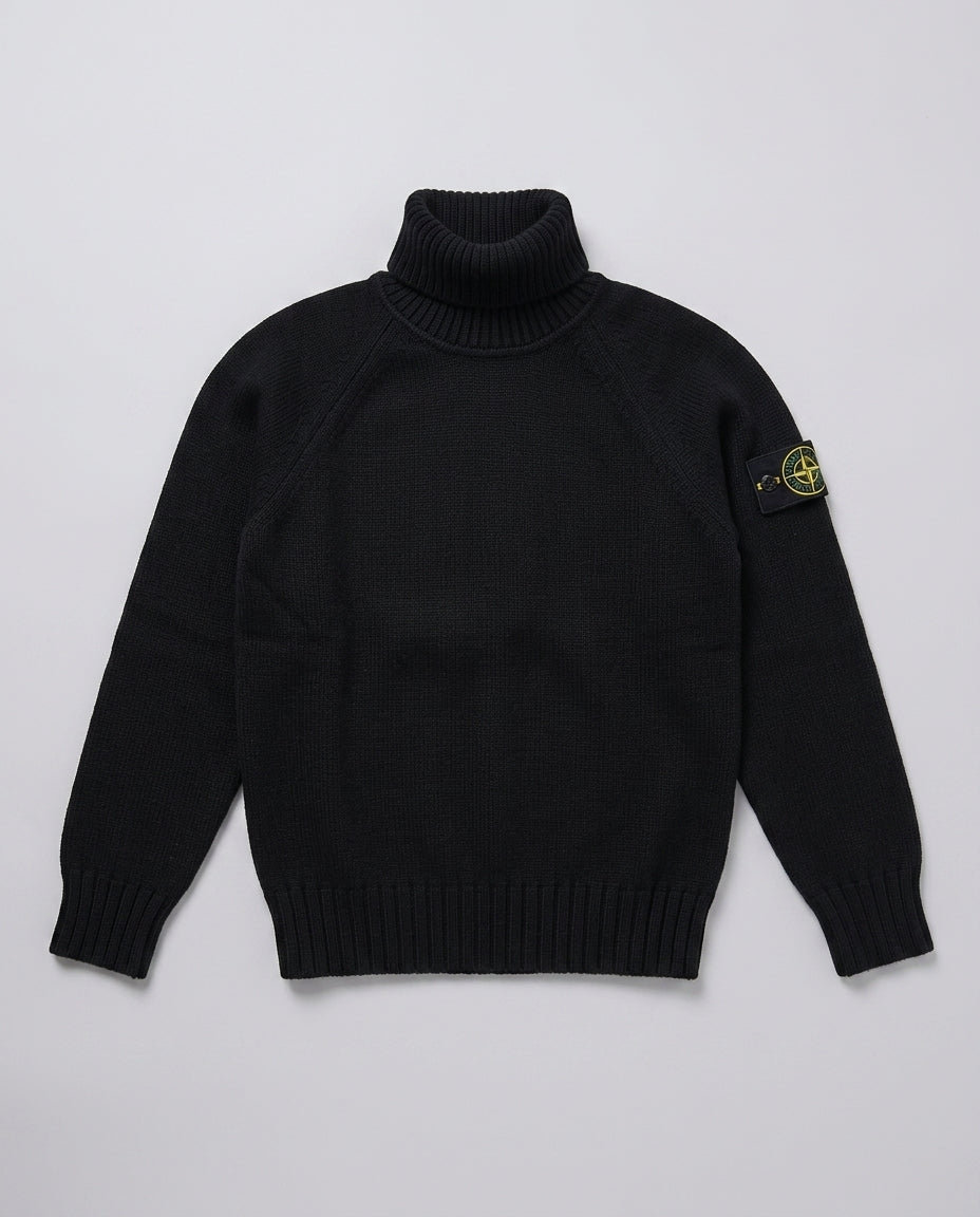 Maglione Stone Island Kids nero da bambino 8 anni – fronte