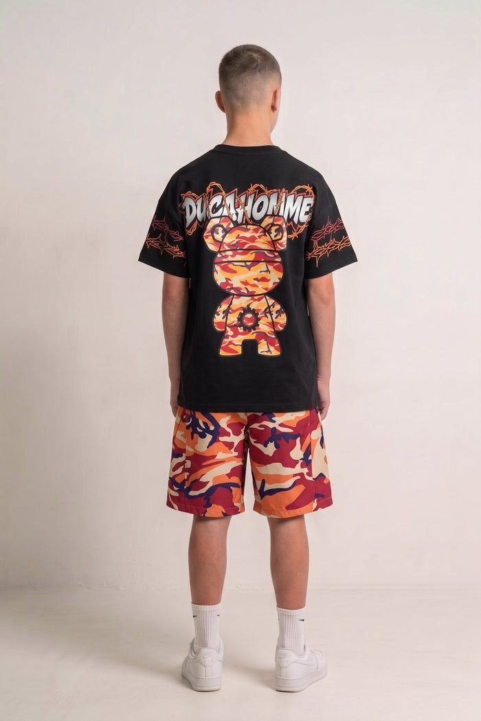 T Shirt Duca Homme Bambino Stampa Teddy Duca Homme