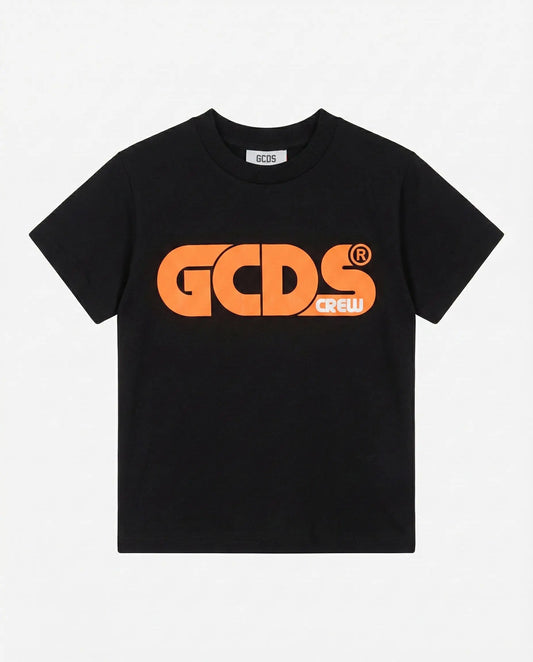 T-SHIRT GCDS UNISEX NERO/ARANCIO GCDS