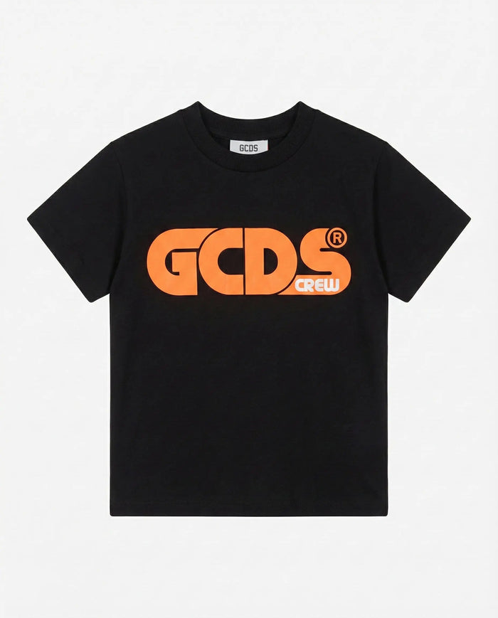 T-SHIRT GCDS UNISEX NERO/ARANCIO GCDS