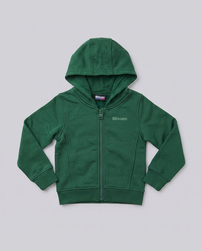 Felpa Blauer Kids Verde con Zip da neonato 12 mesi – fronte