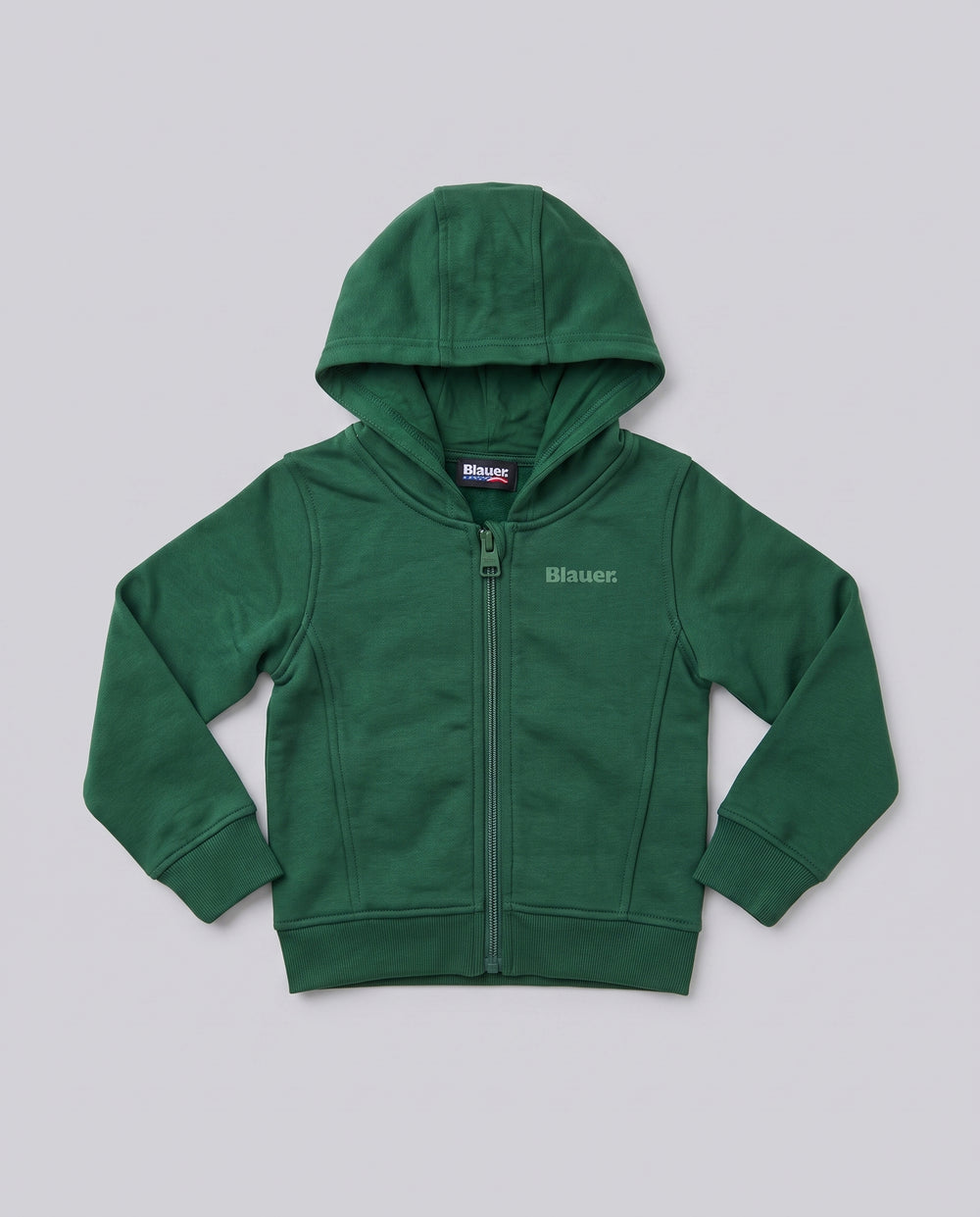 Felpa Blauer Kids Verde con Zip da neonato 12 mesi – fronte