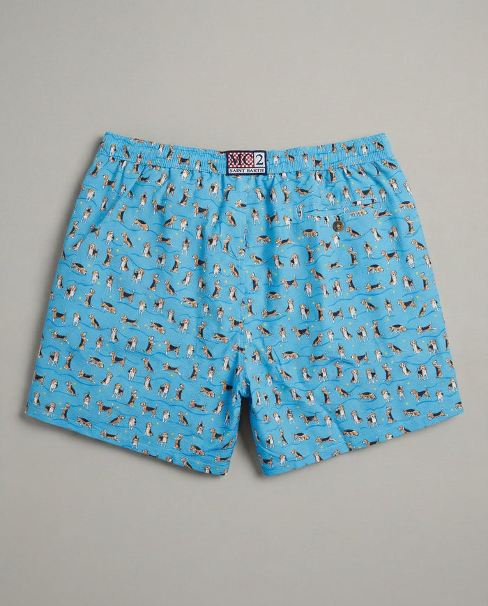 Costume Uomo Mc2 Saint Barth | Stampa Cagnolino Mc2 Saint Barth