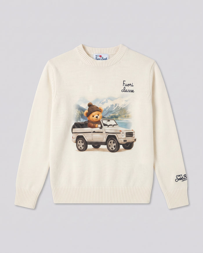 Maglione Saint Barth Kids Teddy Fuori Classe – fronte