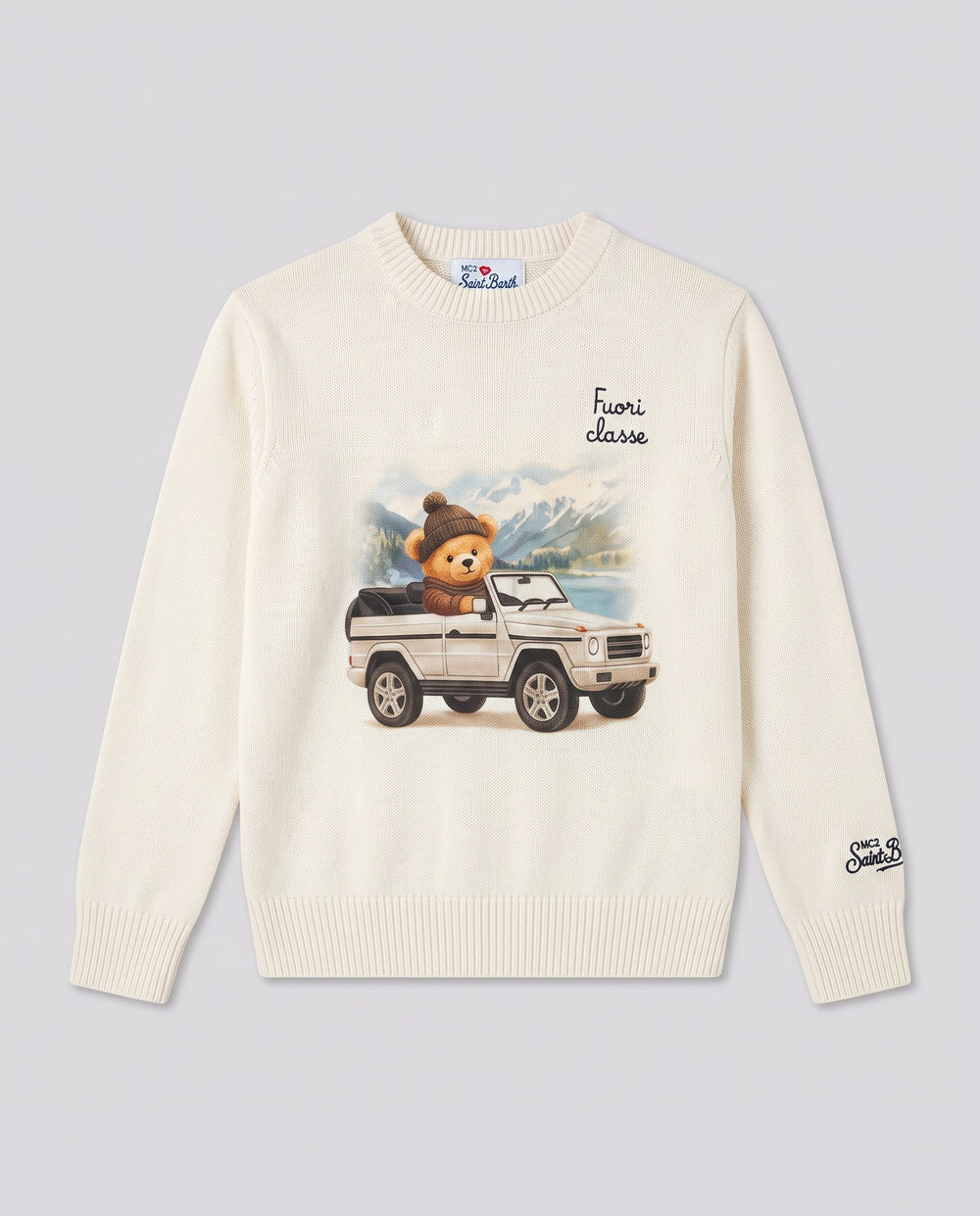 Maglione Saint Barth Kids Teddy Fuori Classe – fronte