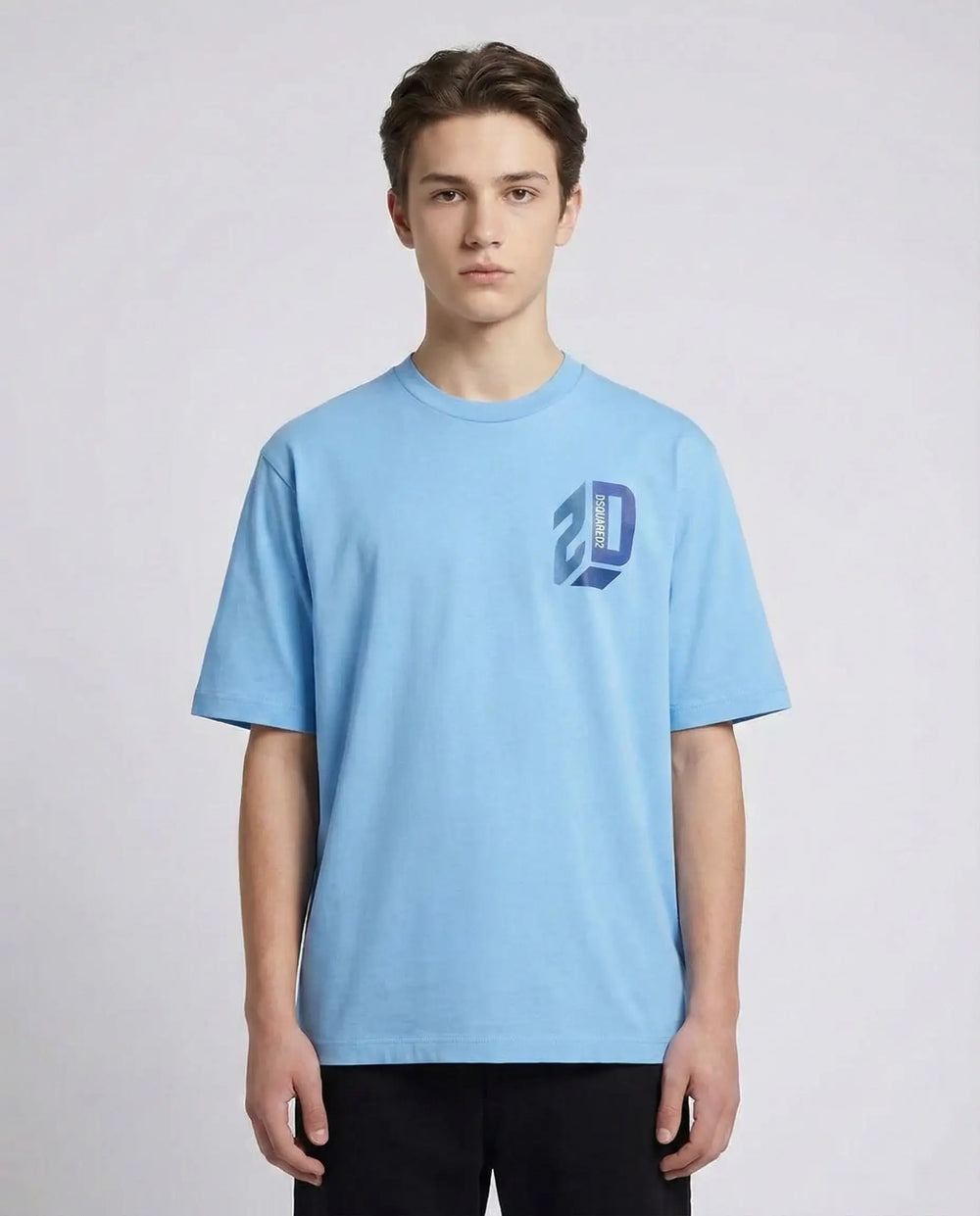 T Shirt Dsquared2 | Logo D2 | Celeste Dsquared2