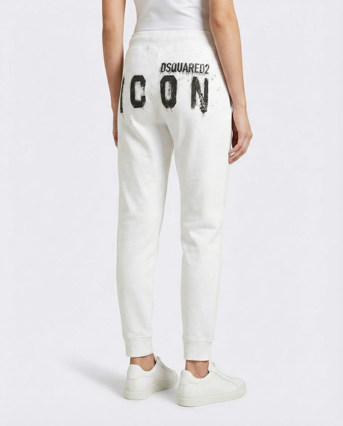 Pantaloni Dsquared2 Icon | Modello Unisex | Bianco Dsquared2