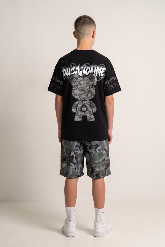 T Shirt Duca Homme Bambino Stampa Teddy Duca Homme