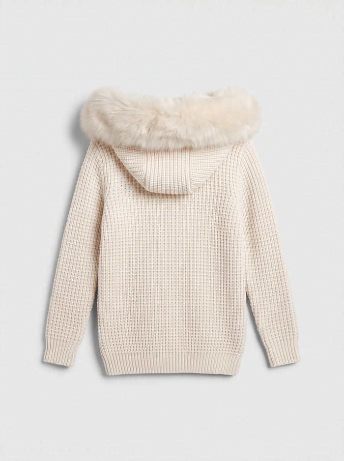 Bark Bianco con Pelliccia | Giubbotto Unisex | Uomo Donna Bark