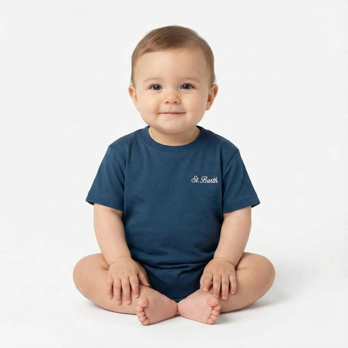 T Shirt Saint Barth Bambino | Logo | Mc2 Outlet Mc2 Saint Barth Neonato