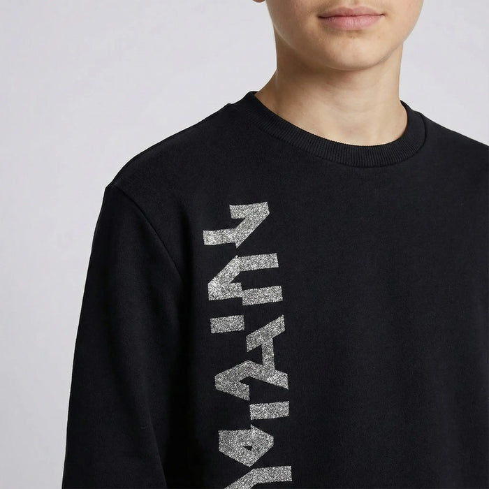 Felpa Balmain | Logo Argento | Oversize | Nero Balmain