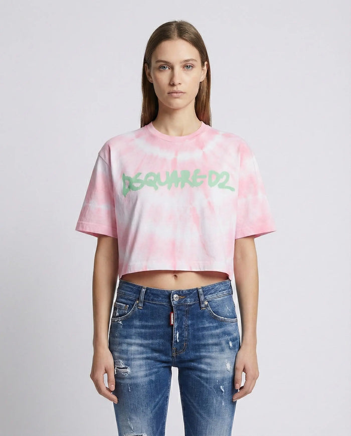 T Shirt Dsquared2 | Oversize | Tie Dye | Rosa Dsquared2