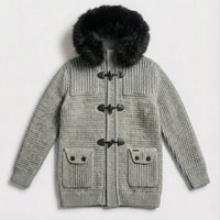 Bark Grigio con Pelliccia | Giubbotto Unisex | Uomo Donna Bark