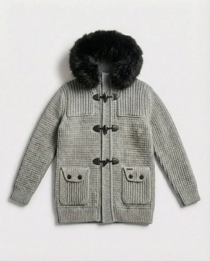Bark Grigio con Pelliccia | Giubbotto Unisex | Uomo Donna Bark