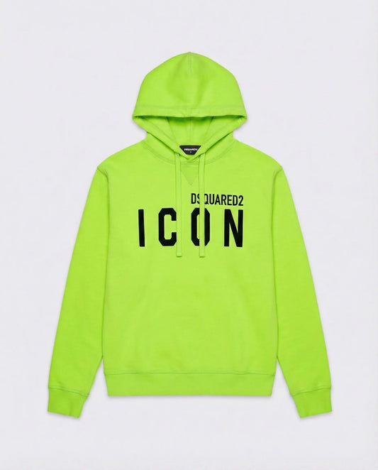 Felpa Dsquared2 Icon | Cappuccio | Verde Lime Dsquared2