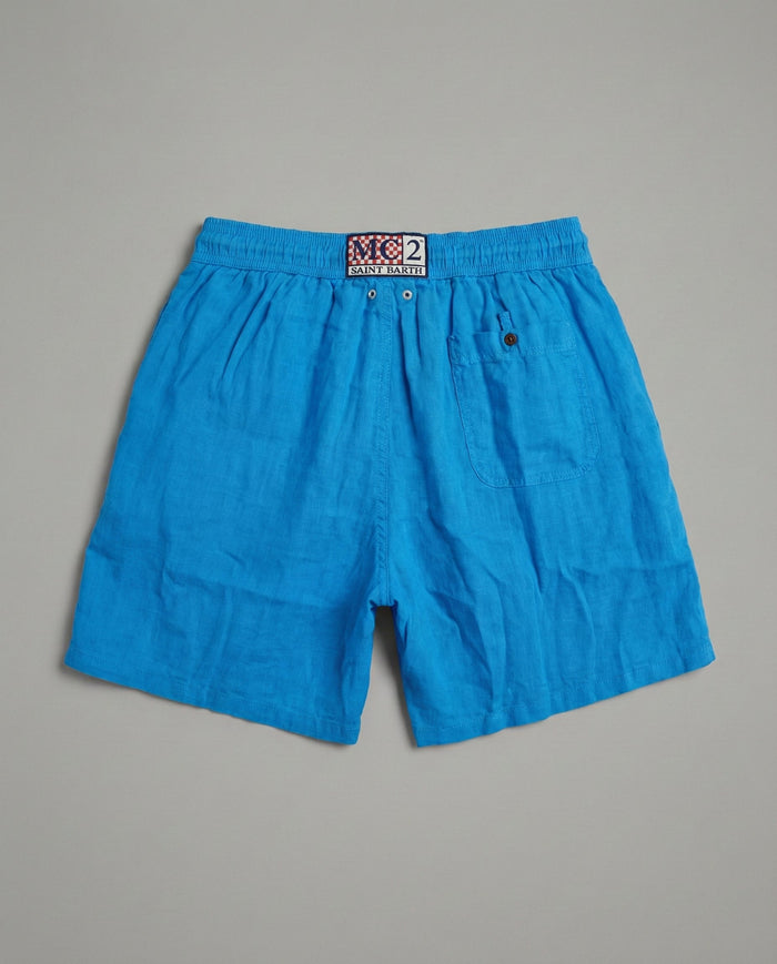 Costume Azzurro Mc2 Saint Barth | Lino Mc2 Saint Barth