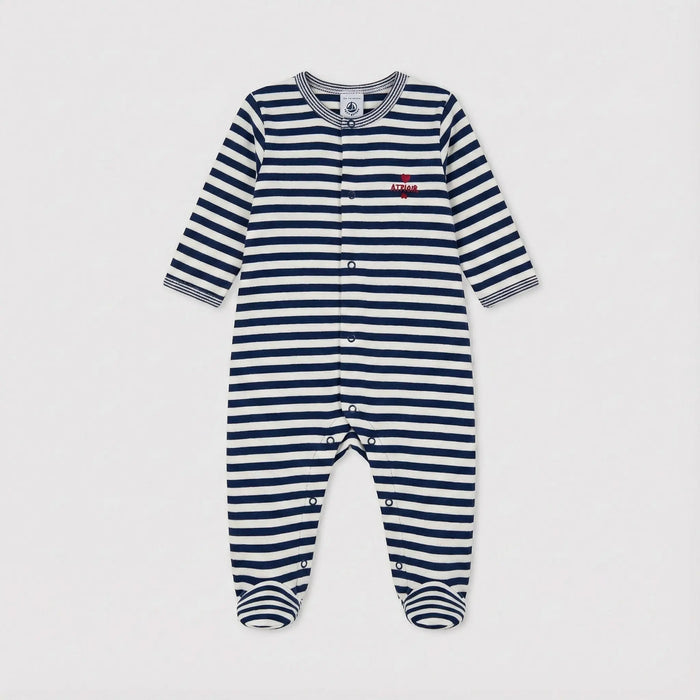 PIGIAMA BEBÈ IN TUBIQUE A RIGHE PETIT BATEAU Petit Bateau