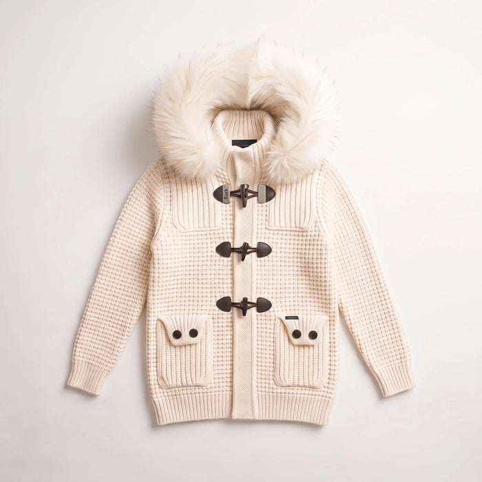 Bark Bianco con Pelliccia | Giubbotto Unisex | Uomo Donna Bark