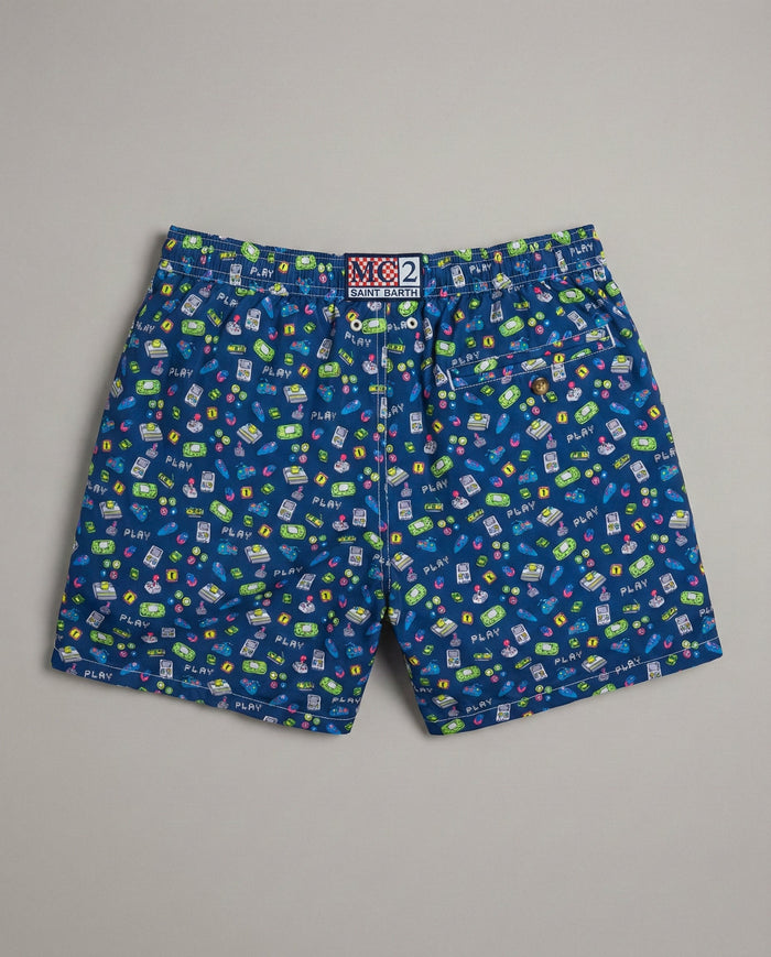 Costume Blu Uomo Mc2 Saint Barth | Stampa Gaming Mc2 Saint Barth