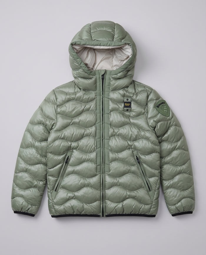 Giubbotto Blauer Kids verde salvia da bambino 8 anni – fronte