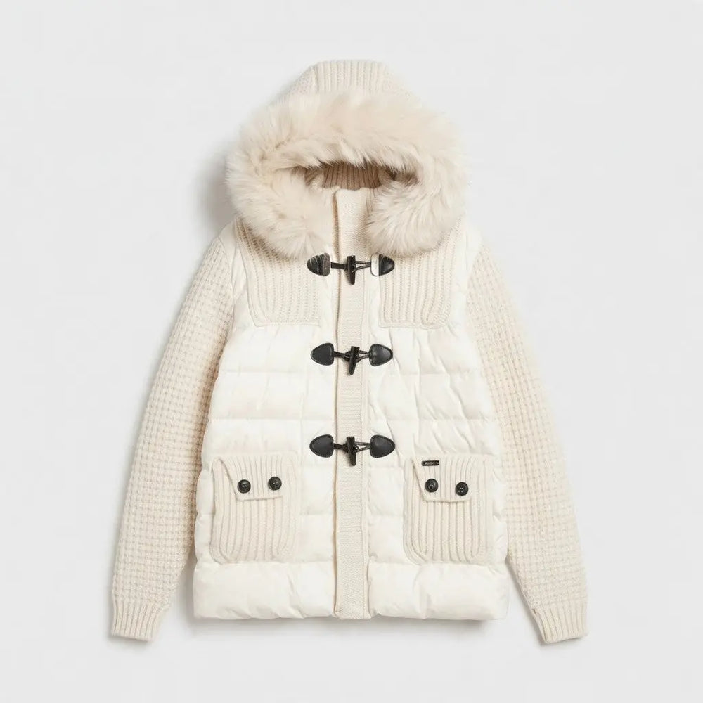 Bark Bianco con Pelliccia | Piumino Unisex | Uomo e Donna Bark
