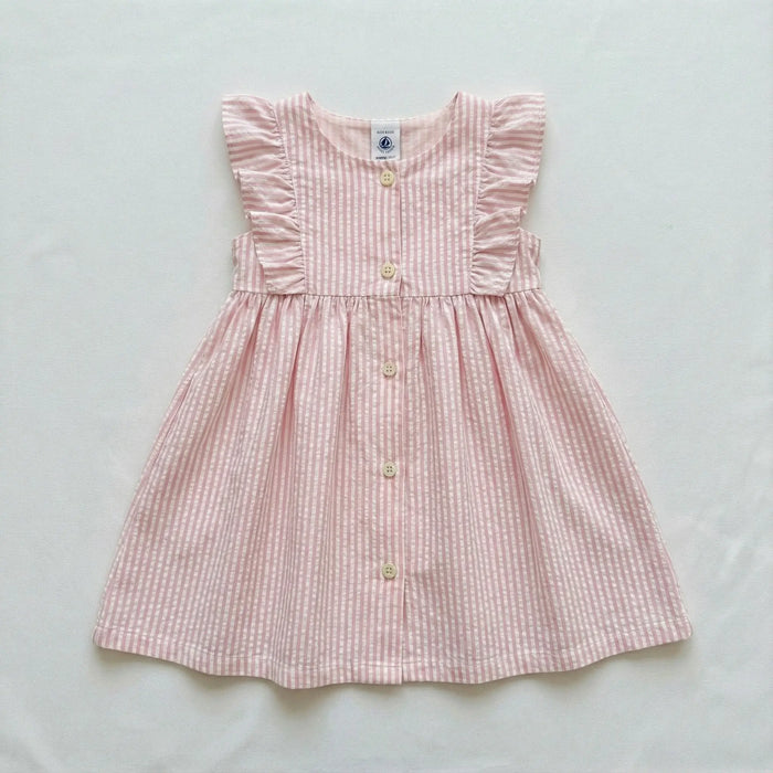 ABITO A MANICA CORTA IN POPELINE BEBÈ PETIT BATEAU Petit Bateau