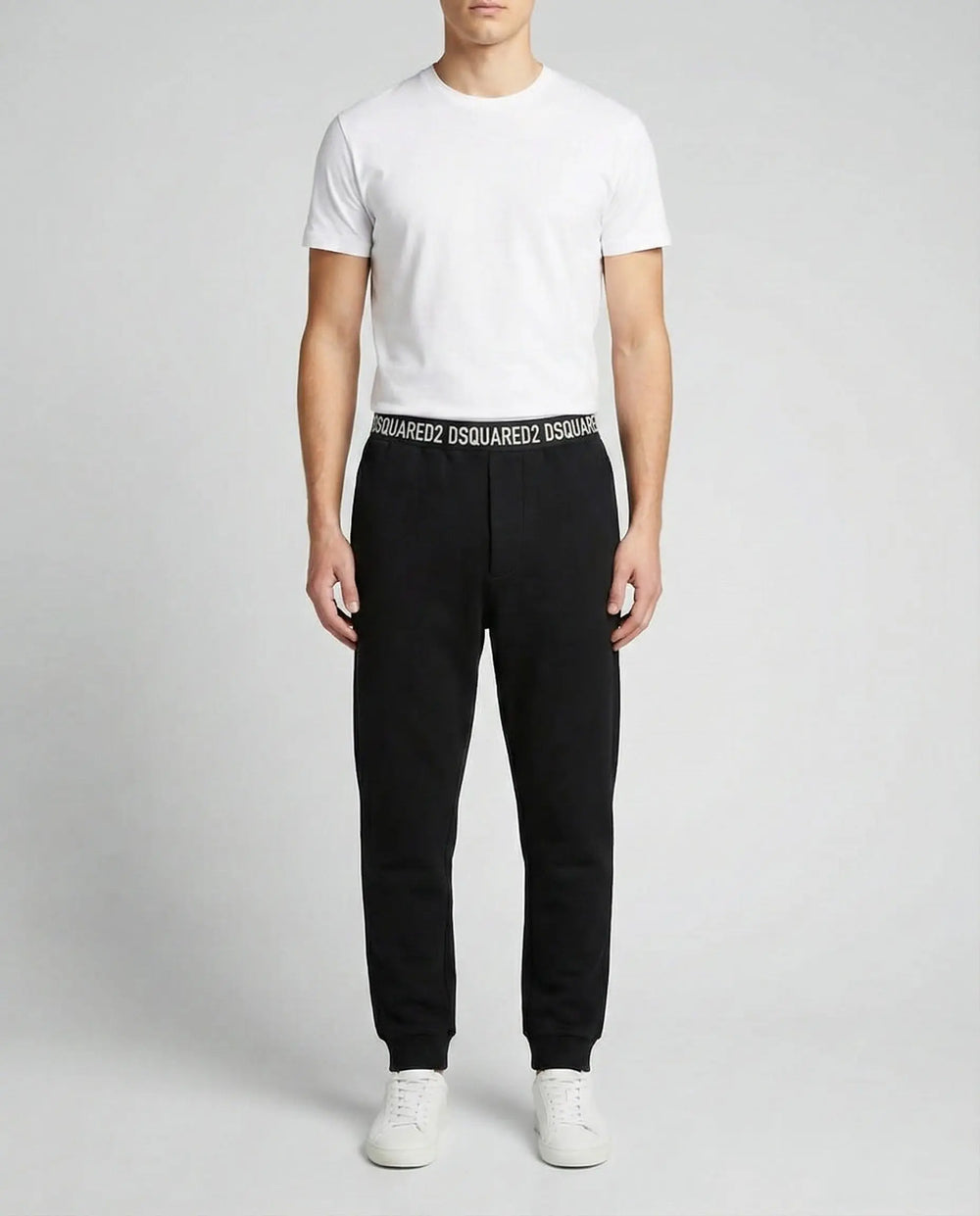 Pantaloni Dsquared2 | Logo Elastico in Vita | Linea Home | Nero Dsquared2